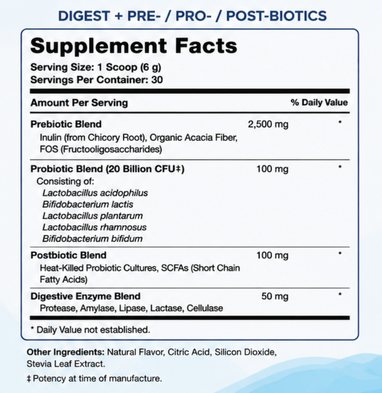 Digest + Pre- / Pro- / Post-biotics - Image 2