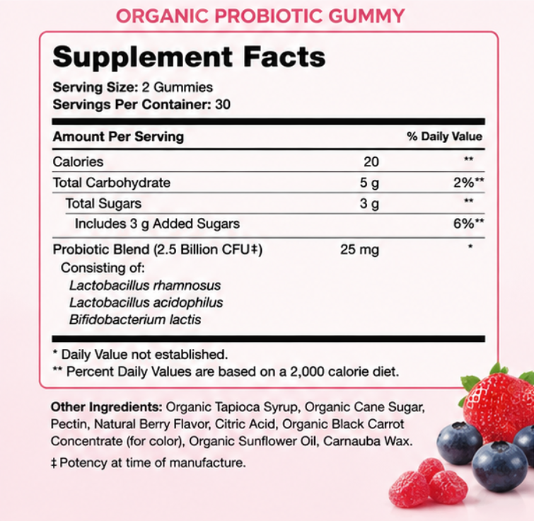 Organic Probiotic Gummy - Image 2