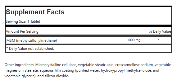 MSM 1000MG - Image 2