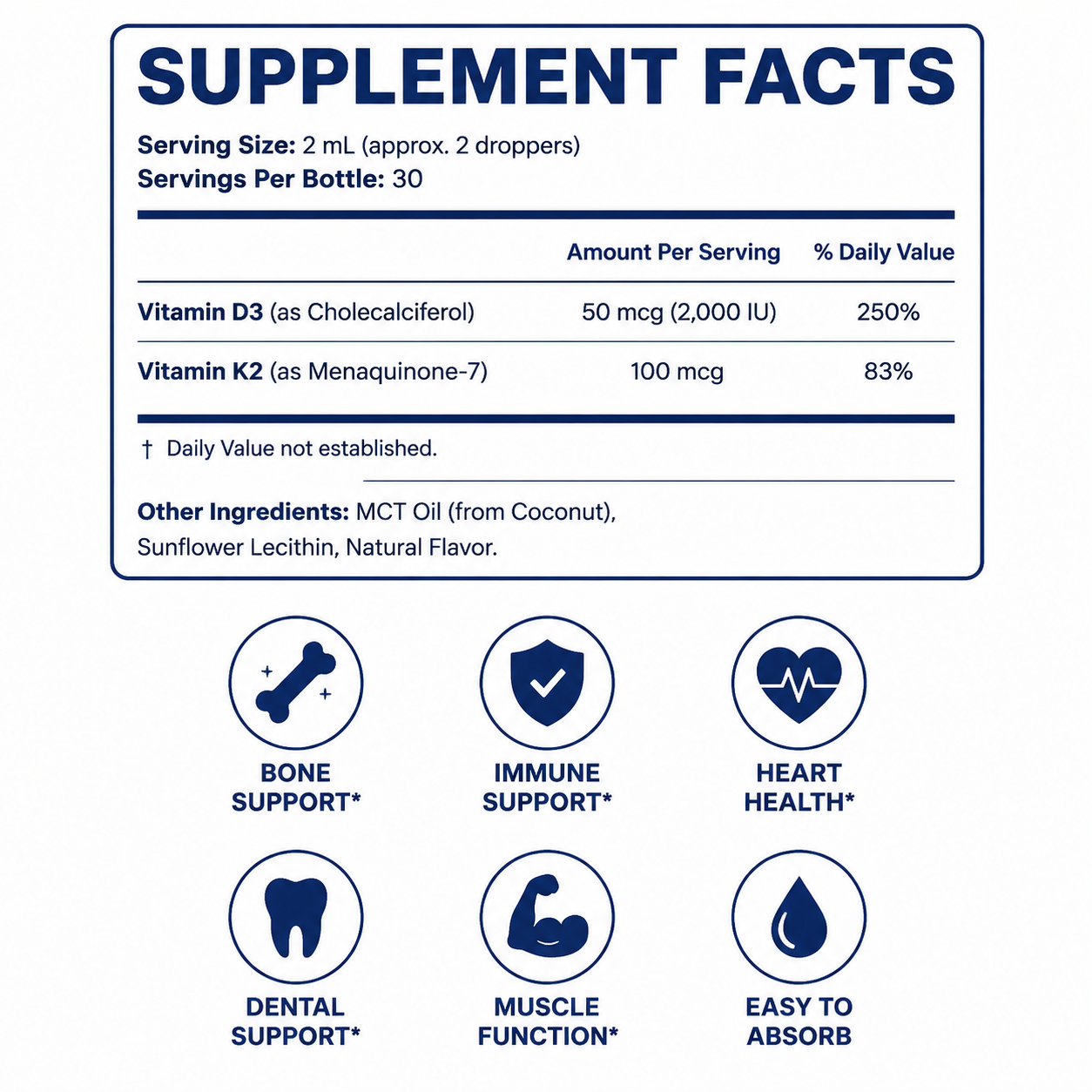 Vitamin D3 and K2 Liquid Drops - Image 2